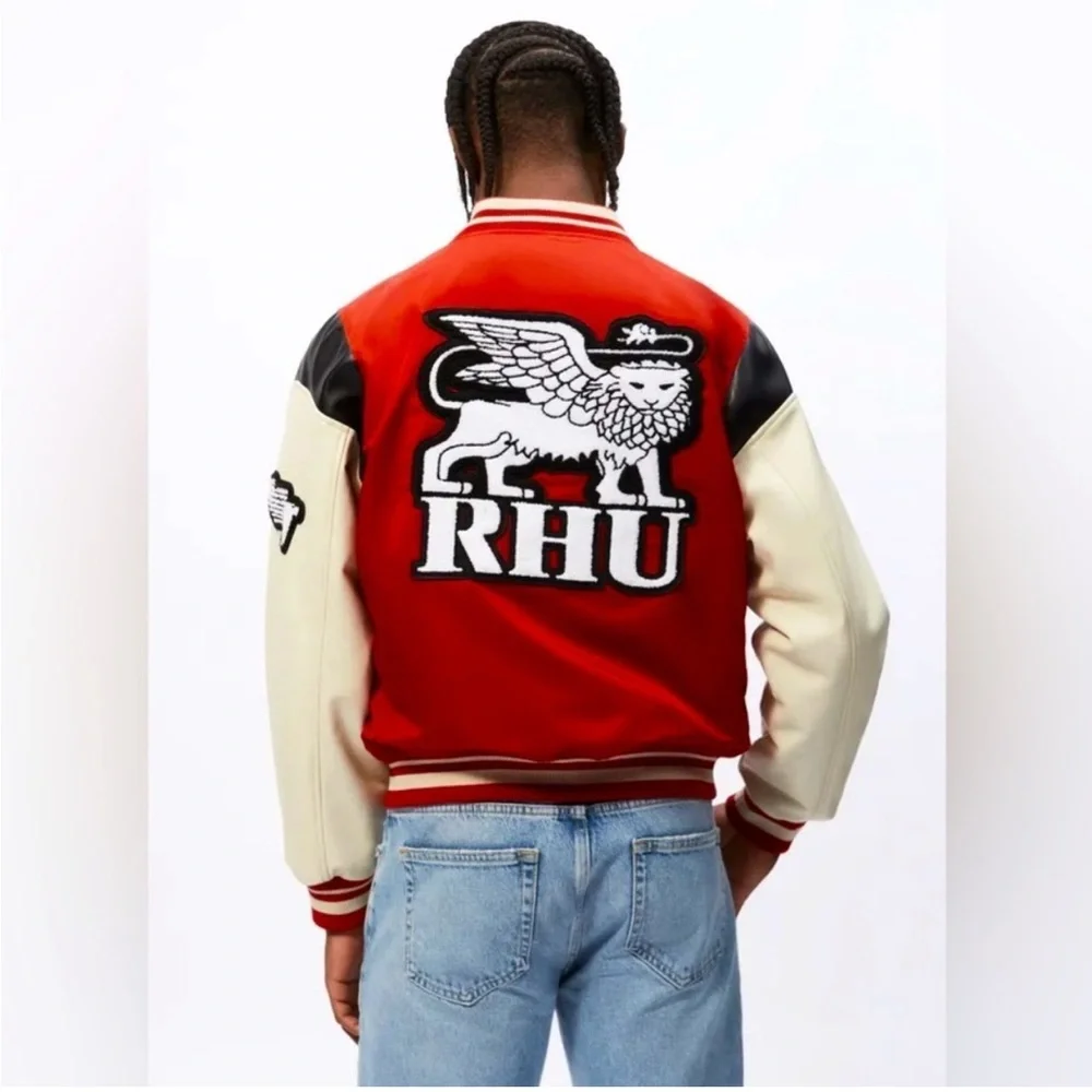 NWT ZARA X RHUIGI LIMITED EDITION LEATHER BOMBER JACKET